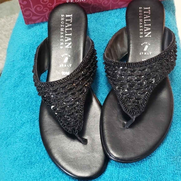 black flip flops dressy